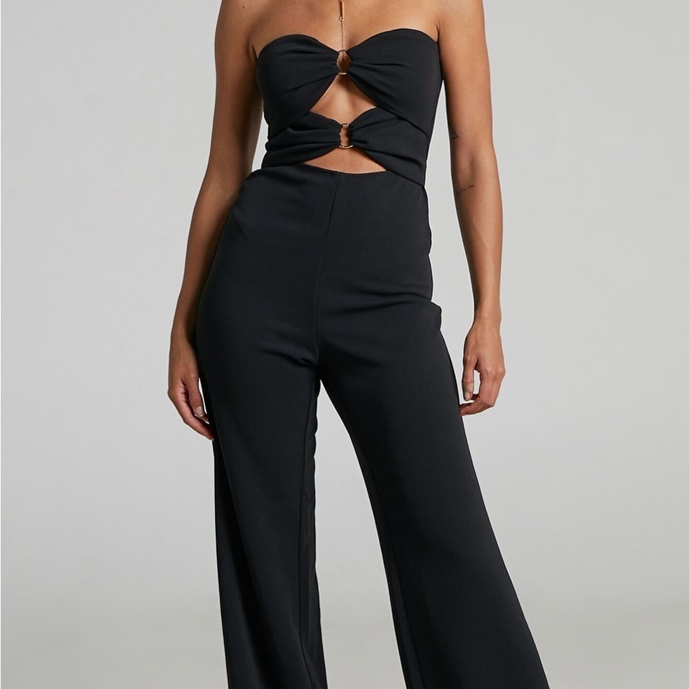 Strapless Jumpsuit in Black - Picture 3 of 7